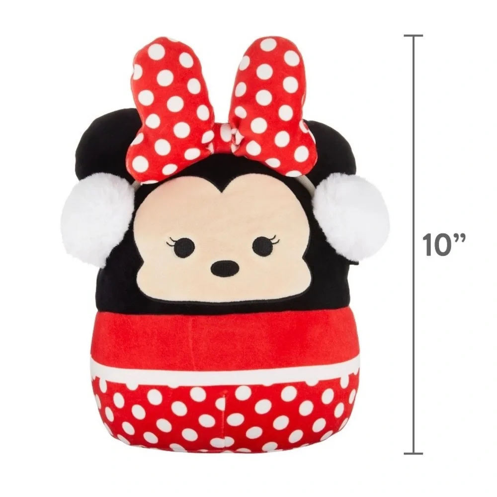 Disney Squishmallow Minnie Mouse Winter Christmas Holiday Earmuffs 12
